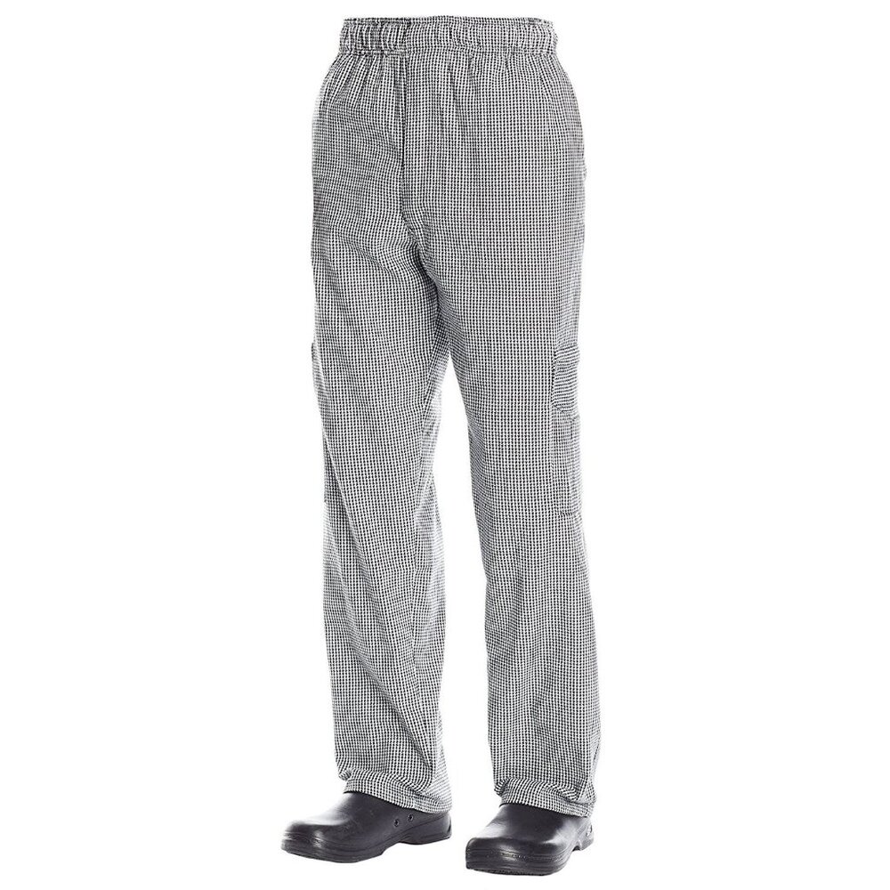 Chef Code Cargo Pants with Elastic Waist, Drawstring and Zipper, XL NWT